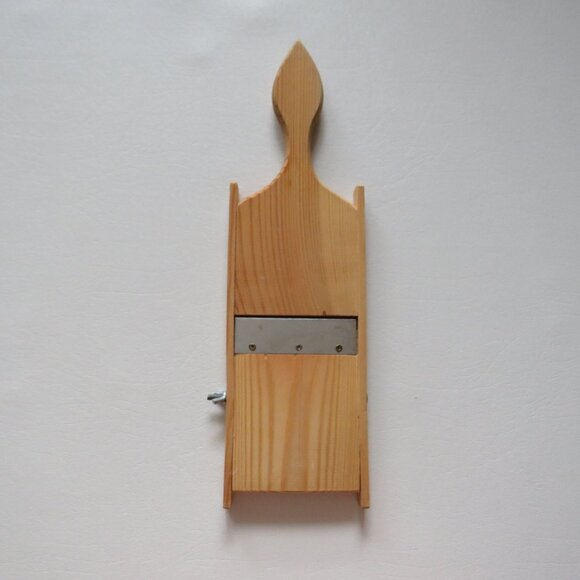 Cabbage Slaw Slicer Shredder Vintage Wood Cutter - Picture 1 of 12